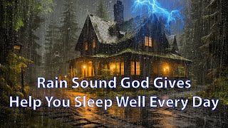RAIN and THUNDER Sounds to Sleep Deep | Relaxing Thunderstorm Sounds for Insomnia and Stress Relief