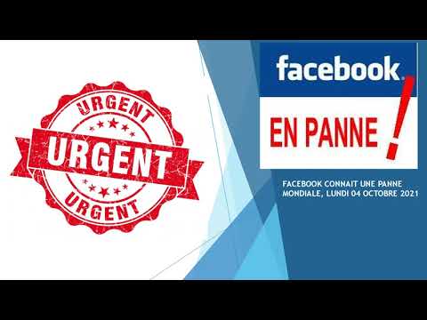 Facebook en panne 04 Octobre 2021