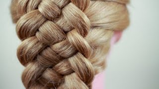 Плетение косичек. Коса из 4 прядей. How to make 4 strand braid(Подписывайтесь на канал, чтобы не пропустить новые видео ;) https://www.youtube.com/user/sniganka?sub_confirmation=1 Давайте дружить!..., 2015-07-20T10:21:42.000Z)