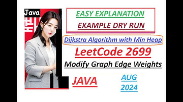 Modify Graph Edge Weights | Leetcode 2699 | Dijkstra Algorithm | Min Heap | Java | Developer Coder