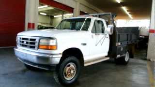 1994 Ford F-350 4x4 Flatbed Liftgate 2 Owner 126K For Sale 4wd Super Duty Delivery