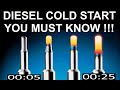 Diesel cold start tips MUST KNOW. Glow plug preheat indicator, preheat time, after glow. Volvo D5.