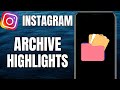 How To HIDE Highlights On Instagram | HIDE Story From Highlights