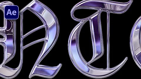 How to Make Liquid Chrome Text in After Effects