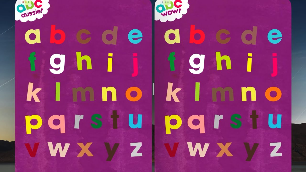 ABC Wow and ABC Aussie Combined (The Full Alphabet Side by Side