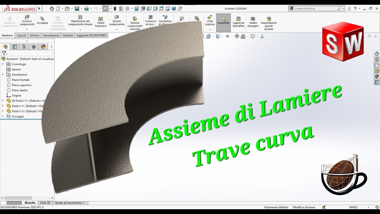 Tutorial #8 Assieme di lamiera Solidworks 2020