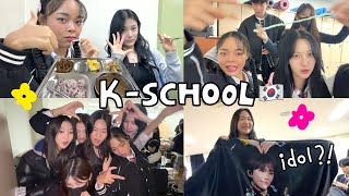 Idol HIGH SCHOOL VLOG🏫👧🏽blasian korean