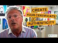 How to make certificates of authenticity for artists 