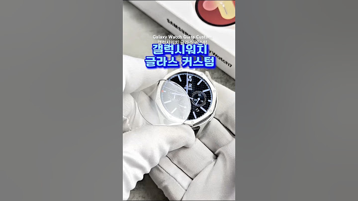갤럭시워치 옥타곤 베젤링 글라스로 클래식한 감성 커스텀 #갤럭시워치7 #galaxywatch #갤럭시워치커스텀