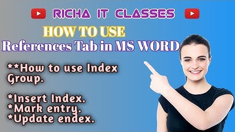 How To  Use  Reference Tab Index Group In MS Word. #viral  #viralvideos #technology #information.