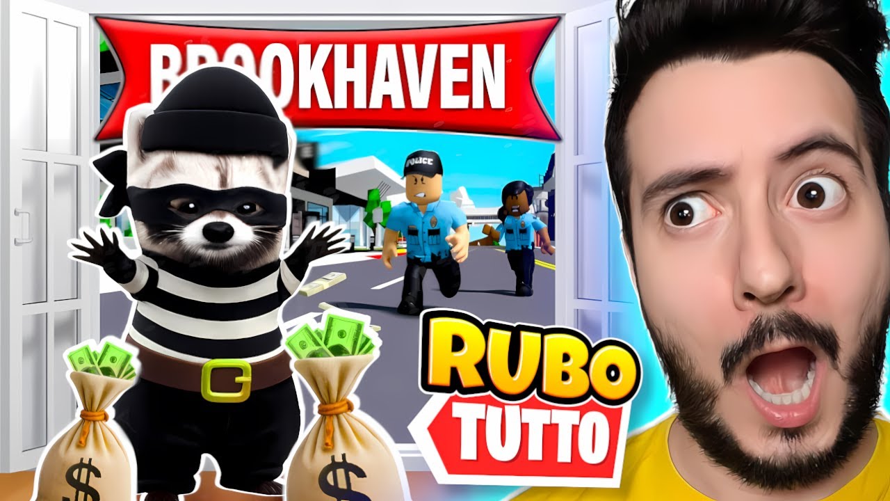 DIVENTO UN LADRO PER 24 ORE SU BROOKHAVEN ROBLOX! 😲