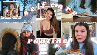 MY SELF CARE ROUTINE & GIVEAWAY (ft. @SunnySteph)  | what i do on bad body image days