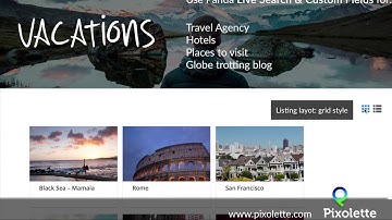 How to create a Travel Agency WordPress page with Live Search and Custom Fields plugin