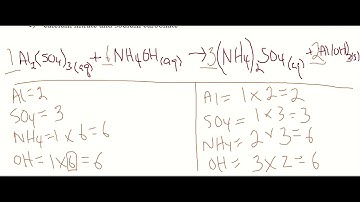 32. Net Ionic Equations | Aluminum Sulfate, Al2(SO4)3 and Ammonium Hydroxide, NH4OH