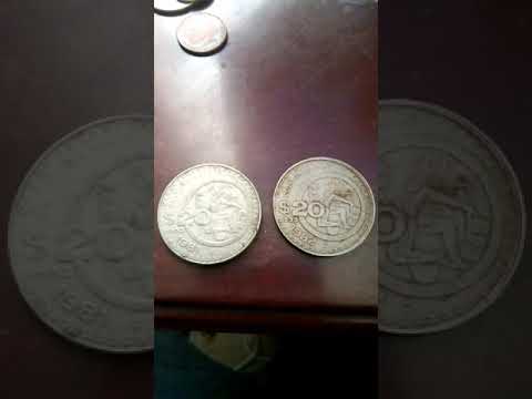 Moneda 20 cultura maya 1981 y 1982