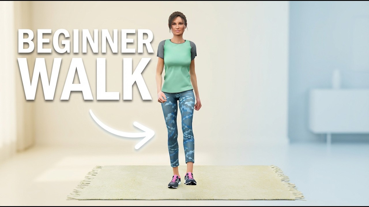 Beginner Walk: 25-Min At Home for Energy & Weight Loss - YouTube