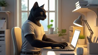 When A Black Cat Lives Like A Human His Full Daily Routine