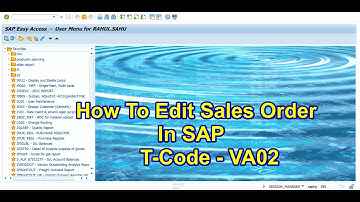 How to Edit sales order in SAP With Example : VA02 : How to Change sales order in SAP SD Module