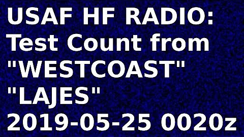 USAF HF Global Communications System, Test from WESTCOAST, LAJES | 11175 and 8992 | Shortwave Radio
