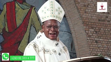 MGR DONATIEN NSHOLE OFFICIELLEMENT CONSACRÉ CHAPELIN DU PAPE PAR LE CARDINAL FRIDOLIN AMBONGO