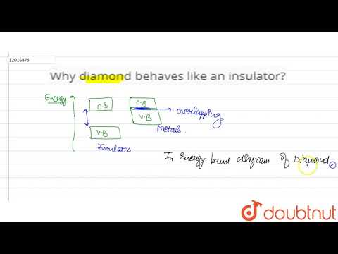 Why diamond behaves like an insulator?