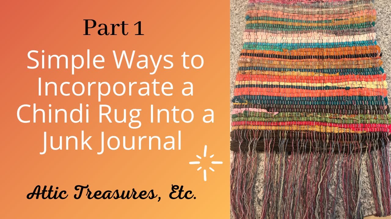 How to Incorporate a Jeweled Chindi Rug in a Junk Journal YouTube