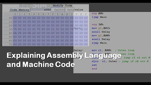 #12 Explaining Assembly Language and Machine Code