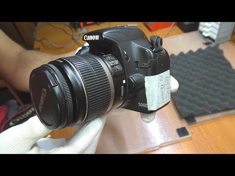 видео: ТИПОВОЙ РЕМОНТ: Зеркалка Canon 500D / Не включается (после залития)