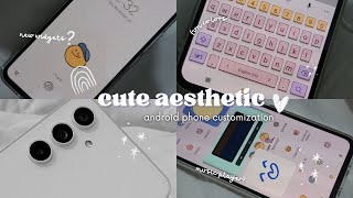how to make android phone aesthetic ♡ | cute aesthetic idea and new widgets✨ (samsung galaxy a54 5g) screenshot 3