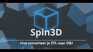 Hoe converteer je STL naar OBJ | Spin 3D Mesh Converter Tutorial