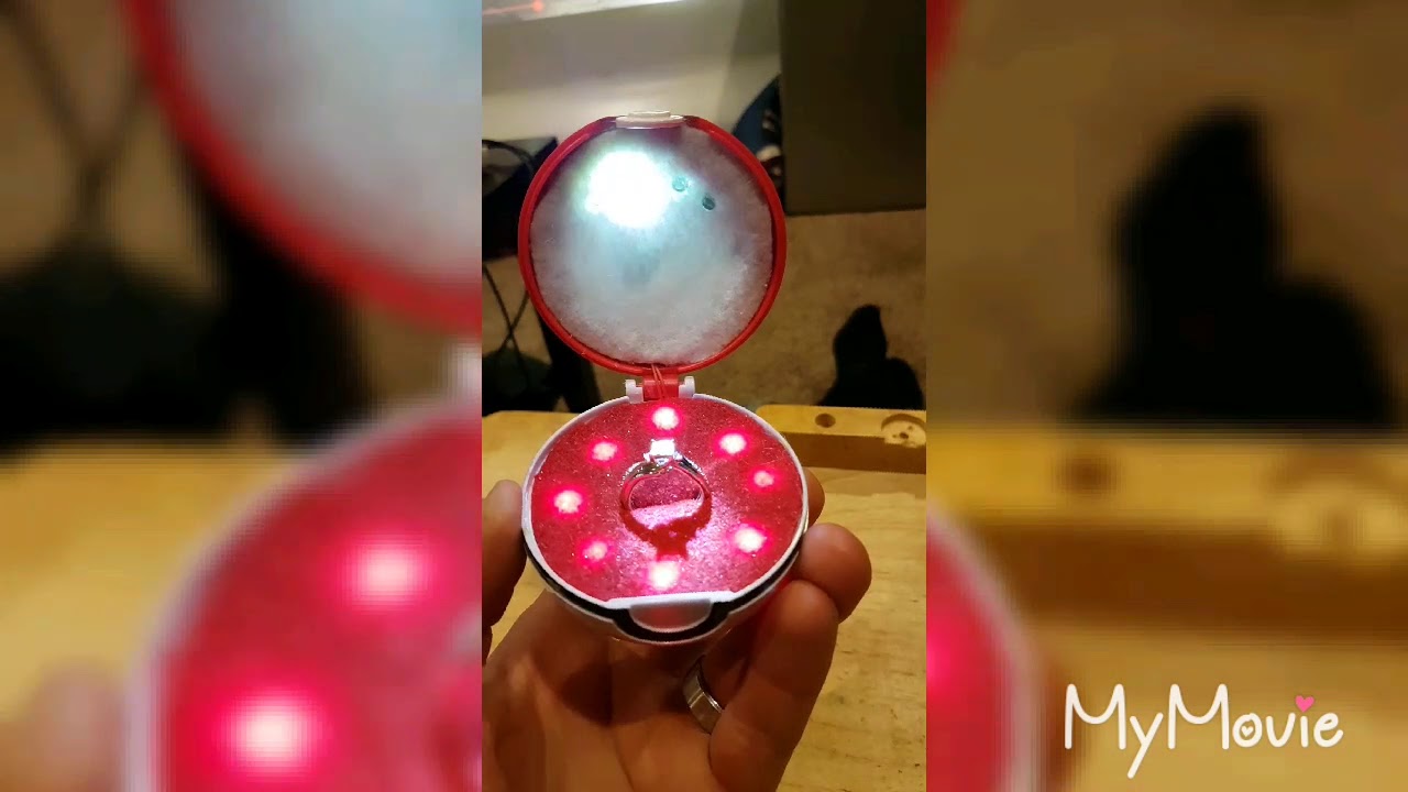 Pokeball engagement ring box