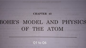 HC Verma Solution Q1 to Q6. Chapter-43
