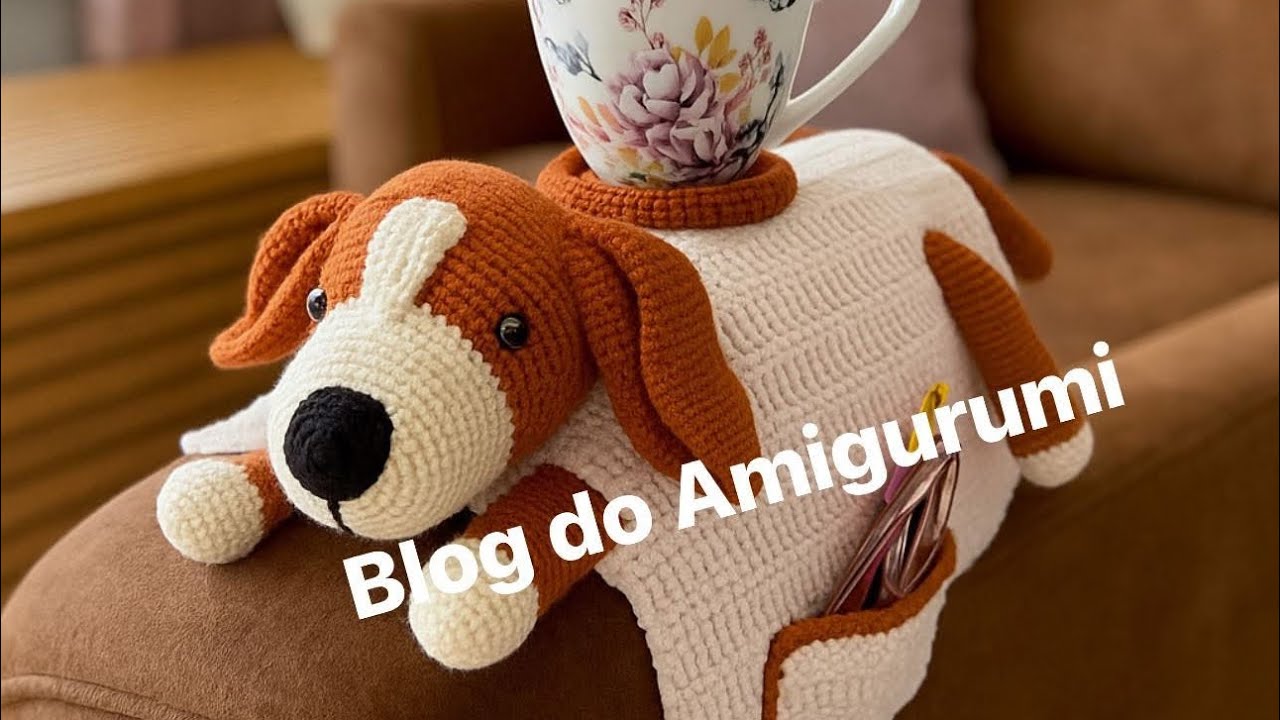 CACHORRO ORGANIZADOR EM CROCHÊ 🧶 PARTE 2