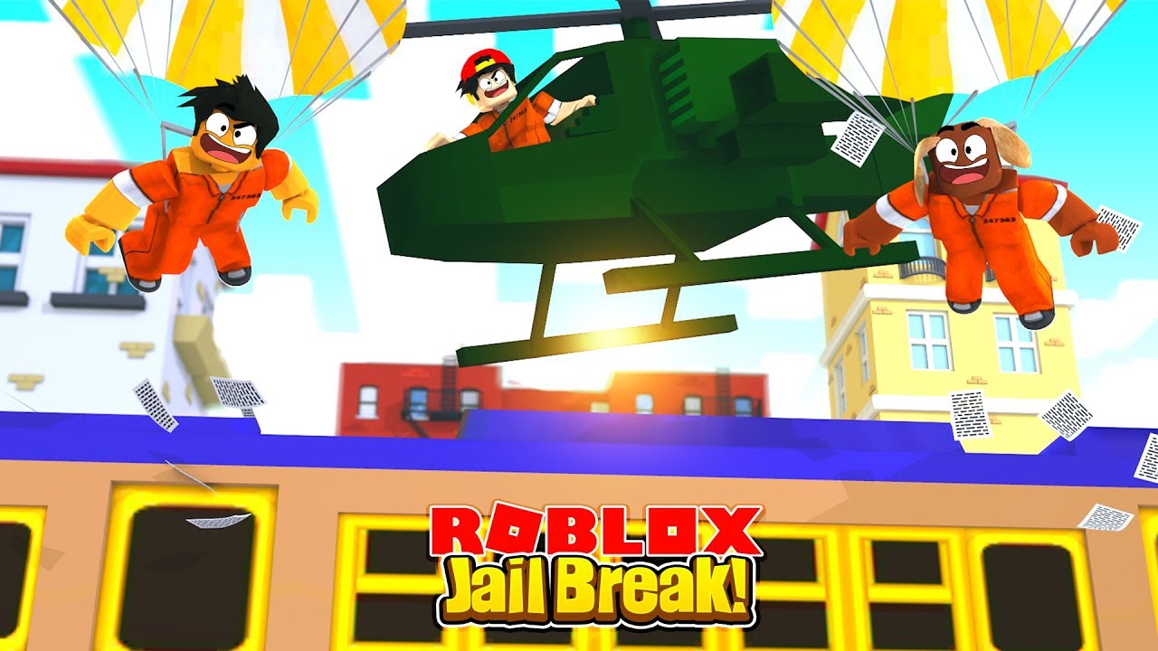 Roblox Jail Break Robbing The Train From A Helicopter Youtube - roblox ropo jailbreak