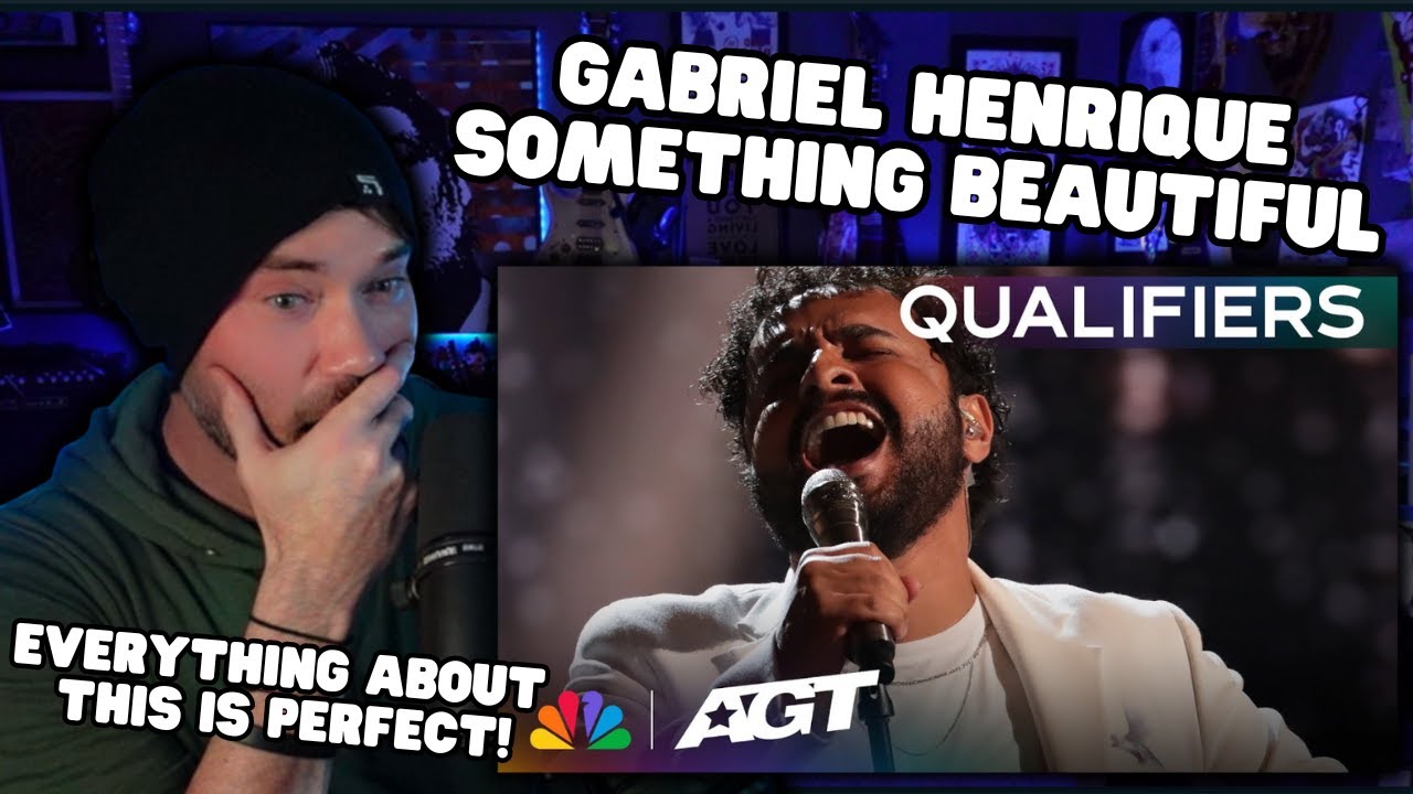 Metal Vocalist First Time Reaction - Gabriel Henrique  "Something Beautiful"  Qualifiers | AGT 2023