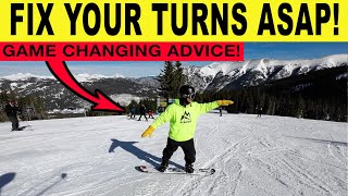 5 Most SNOWBOARD Turning Mistakes + Best Camera for filming snowboarding!