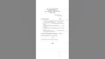 B.com(6th sem) internal exam papers 2023year