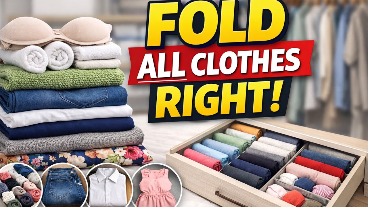 How to Fold All Types of Clothes to Save Space | Small Closet Organization Tips