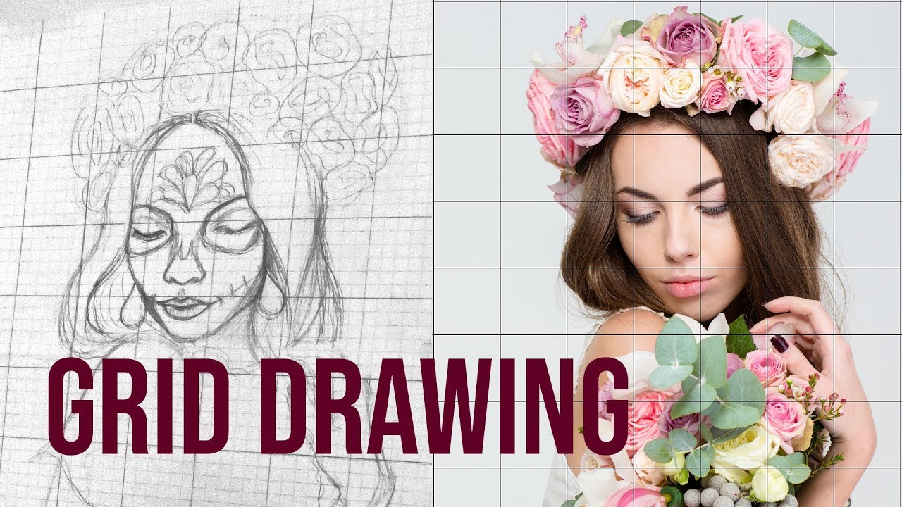 grid method drawing gimp