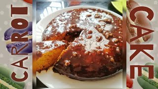 Carrot cake with chocolate ganache ...