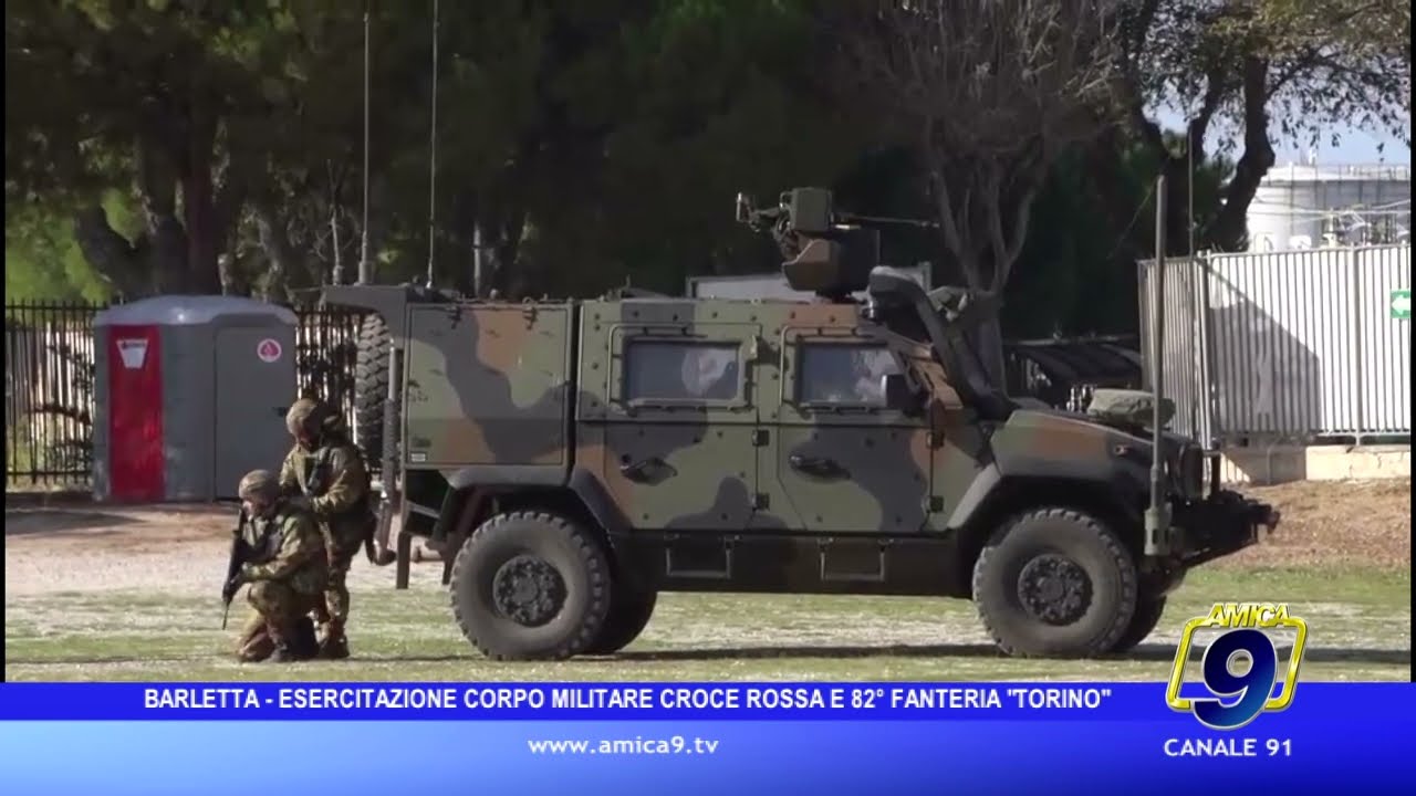 Barletta - Esercitazione Corpo militare Croce Rossa Italiana e 82° Reggimento Fanteria 