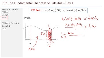 Math 211 - 5.3 Fundamental Thm of Calculus (part 1 of 2)