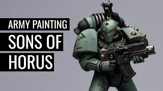 How to Paint SONS OF HORUS | WARHAMMER: THE HORUS HERESY | Space Marines |