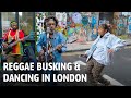 Reggae boys and manju dancing in london