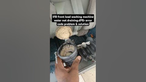 IFB front load washing machine water not draining.dPEr error code problem & solution. #ifb #service