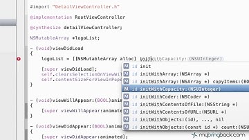 Learn Xcode 4 Tutorial iOS iPad iPhone 1.13 Displaying Items SplitView