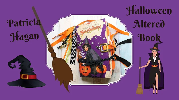 Halloween Altered book Patricia Hagan book