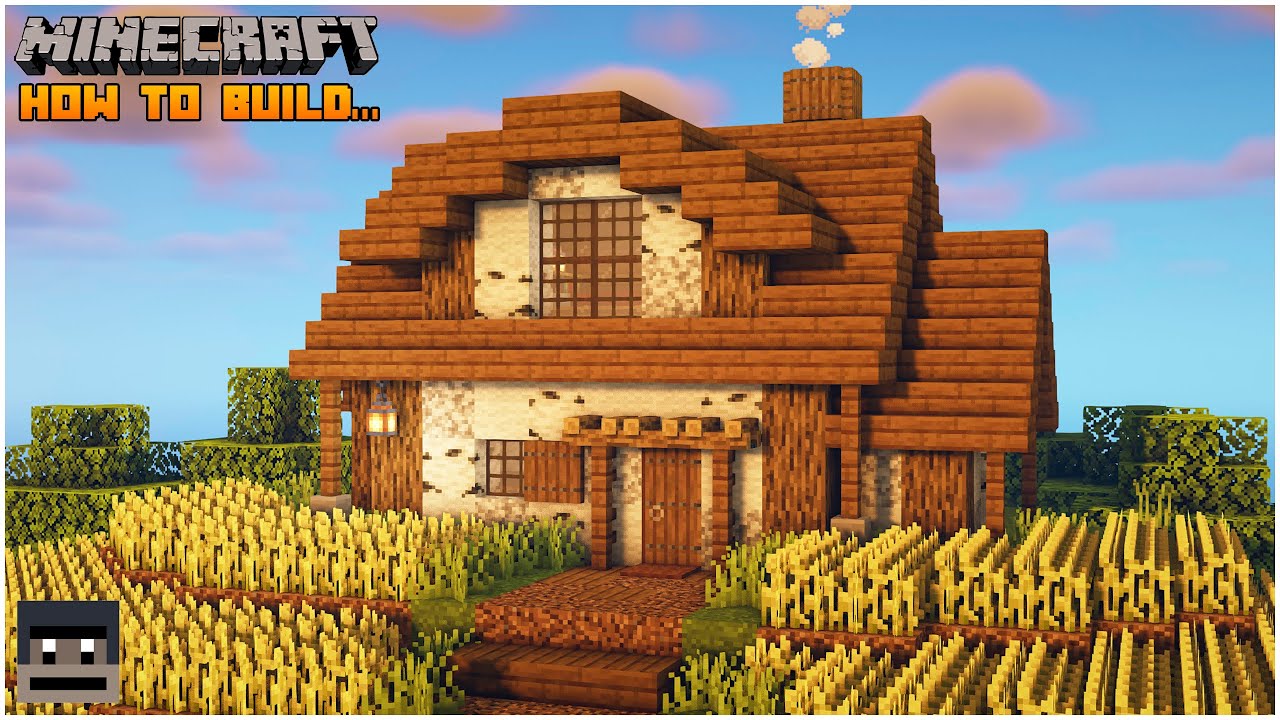 Minecraft Farmhouse Tutorial - YouTube