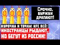 Курочка и точка! Иностранцы рыдают, но бегут из России!