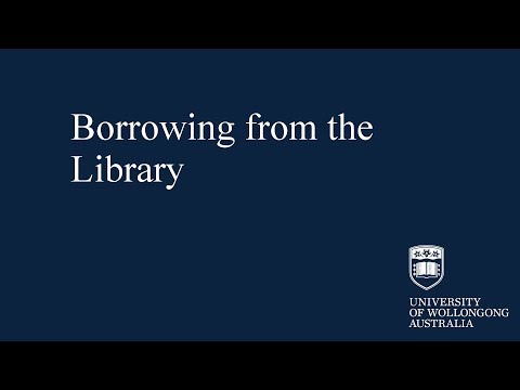 How to borrow | UOW Library